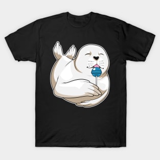 Seal Lollipop Sweets T-Shirt